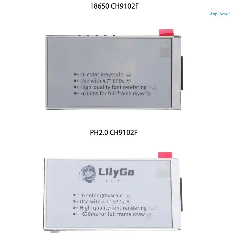 

LILYGO T5-4.7 inch ESP32 V3 E-Paper 16MB Flash 8MB PSRAM for arduino PH2.0/18650