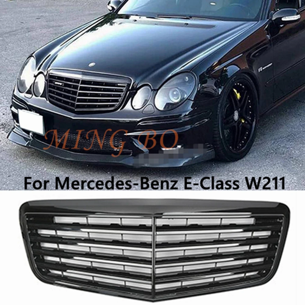 Для Mercedes Benz E-Class W211 2007-2009 CL стиль черный/серебристый/белый/хромированный передний