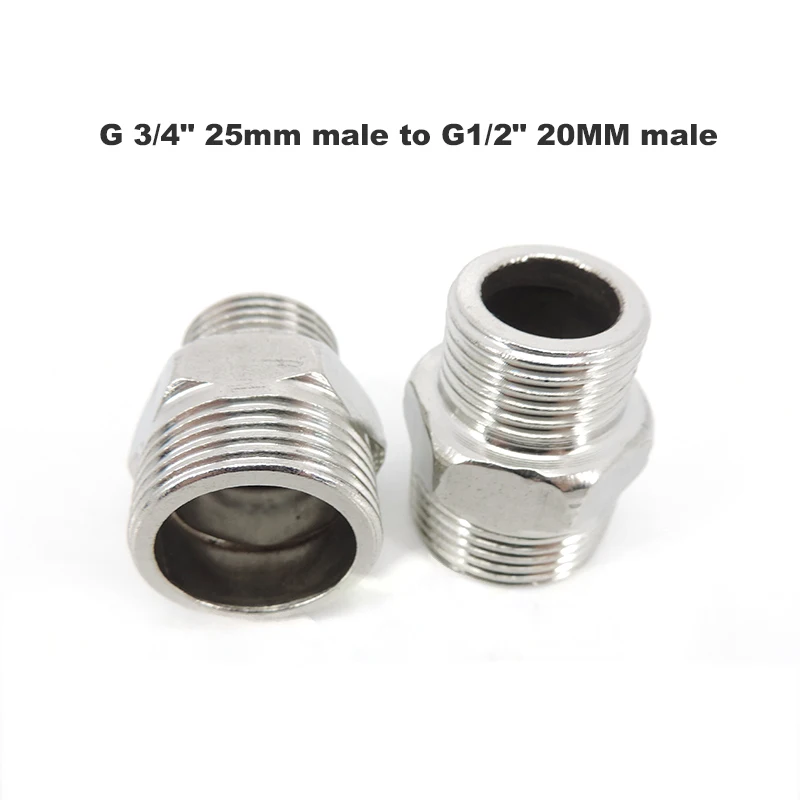 G 3/4 &quot25 мм штекер на G1/2&quot 20 тройник с наружной резьбой из нержавеющей стали