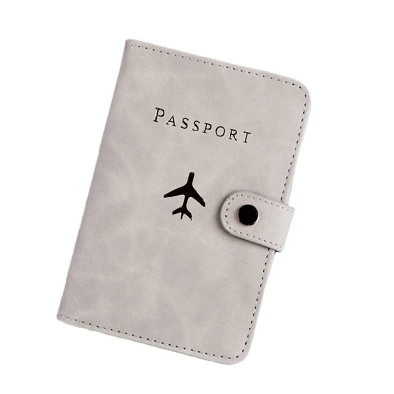 

Leather Passport Holder Covers Hot Stamping Plane Lover Couple Wedding Gift 066F