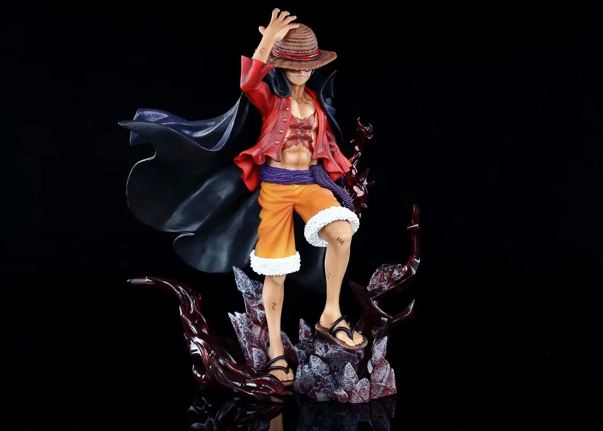 

Аниме LX MAX One Piece новый четвертый император обезьяна · D · Луффи ПВХ экшн Коллекционная модель игрушка для детей 25 см