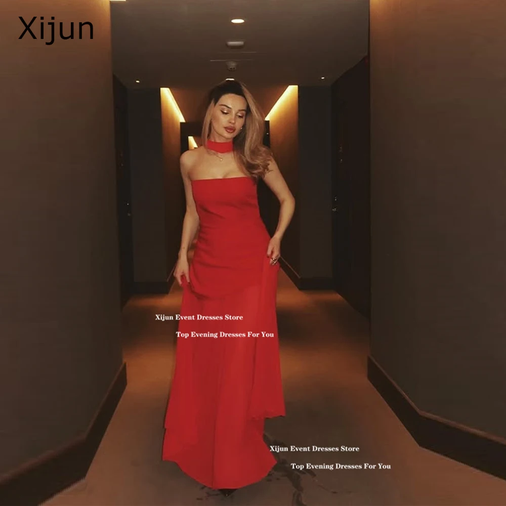 Вечернее платье Xijun красное