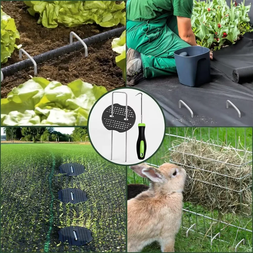 60-упаковку важких садових кілочків – U-подібні металеві садові скоби з гострими