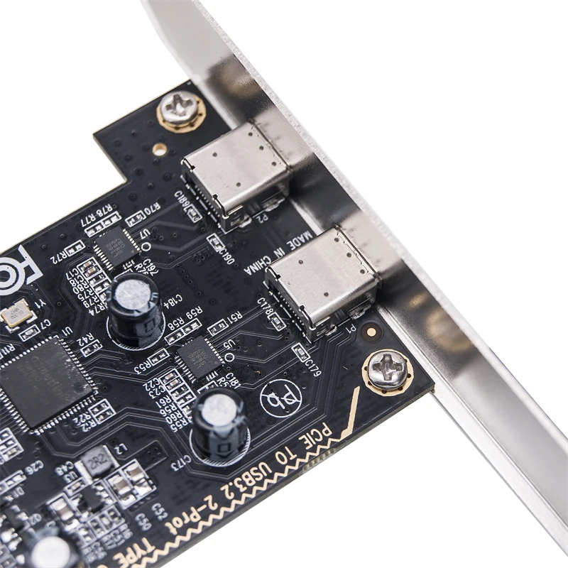 Фото Плата расширения PCI Express X1 на 2 порта USB 3,2 GEN1 5 Гбит/с №3