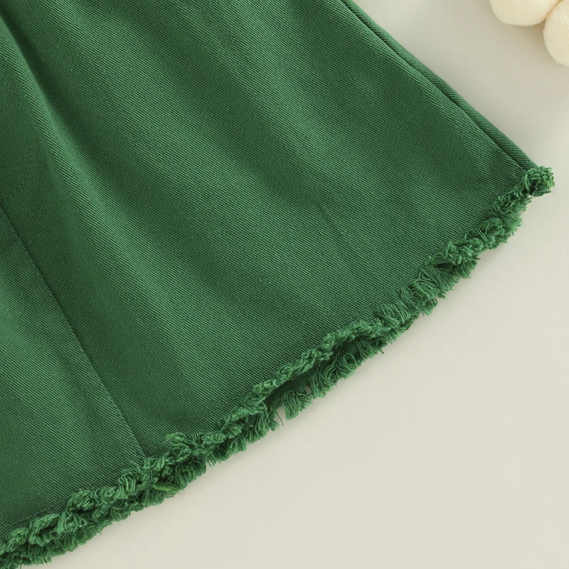 Комплект из 2 предметов с юбкой для маленьких девочек укороченная кофта лямкой на