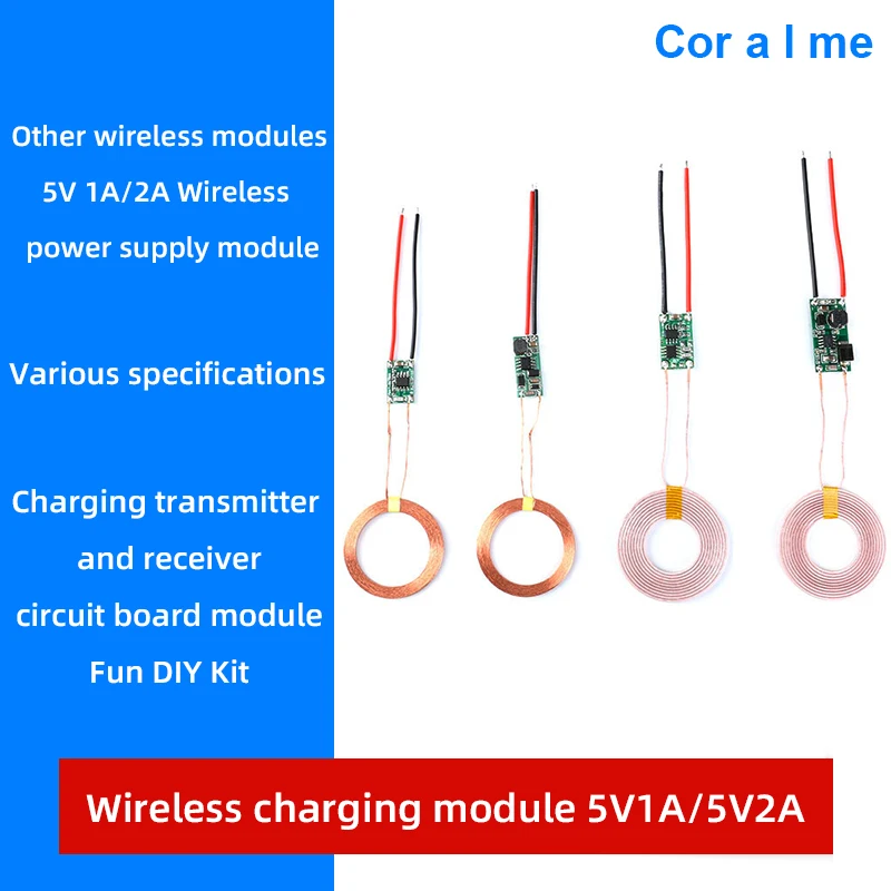 

5V1A/2A Wireless Power Supply Module Wireless Charging Transmitter And Receiver Circuit Board Module/Fun DIY Kit