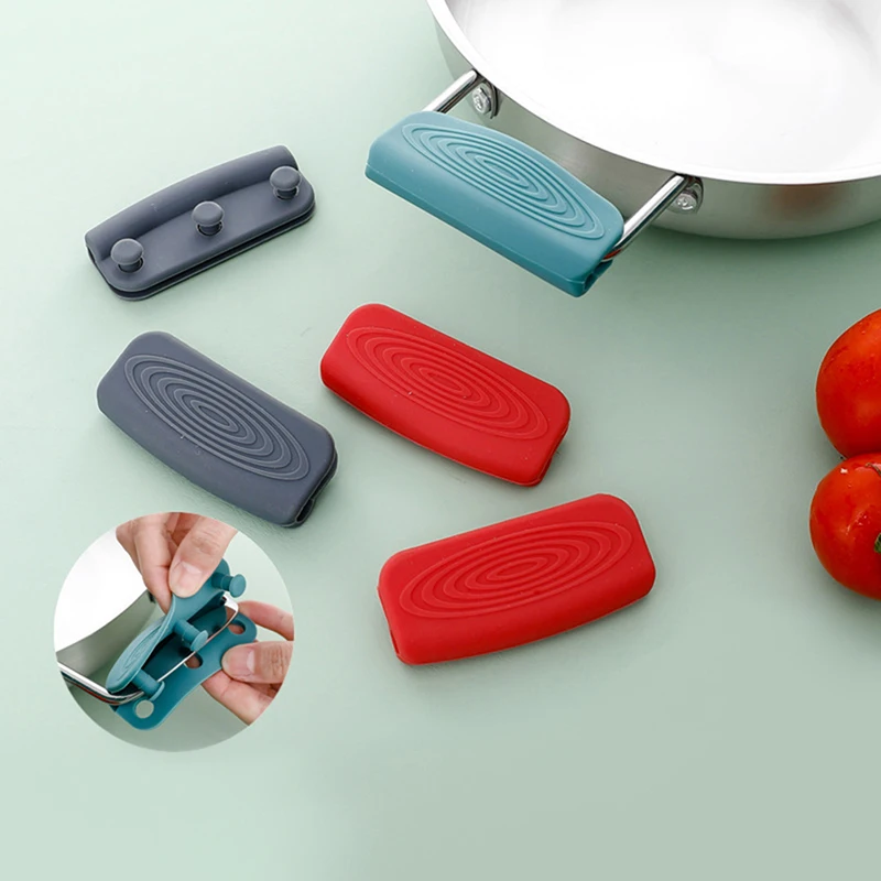 

2pcs/set Resistant Pot Glove Pan Handle Cover Tools Kitchen Gadgets Accessories Grip Pot Holder Sleeve Heat