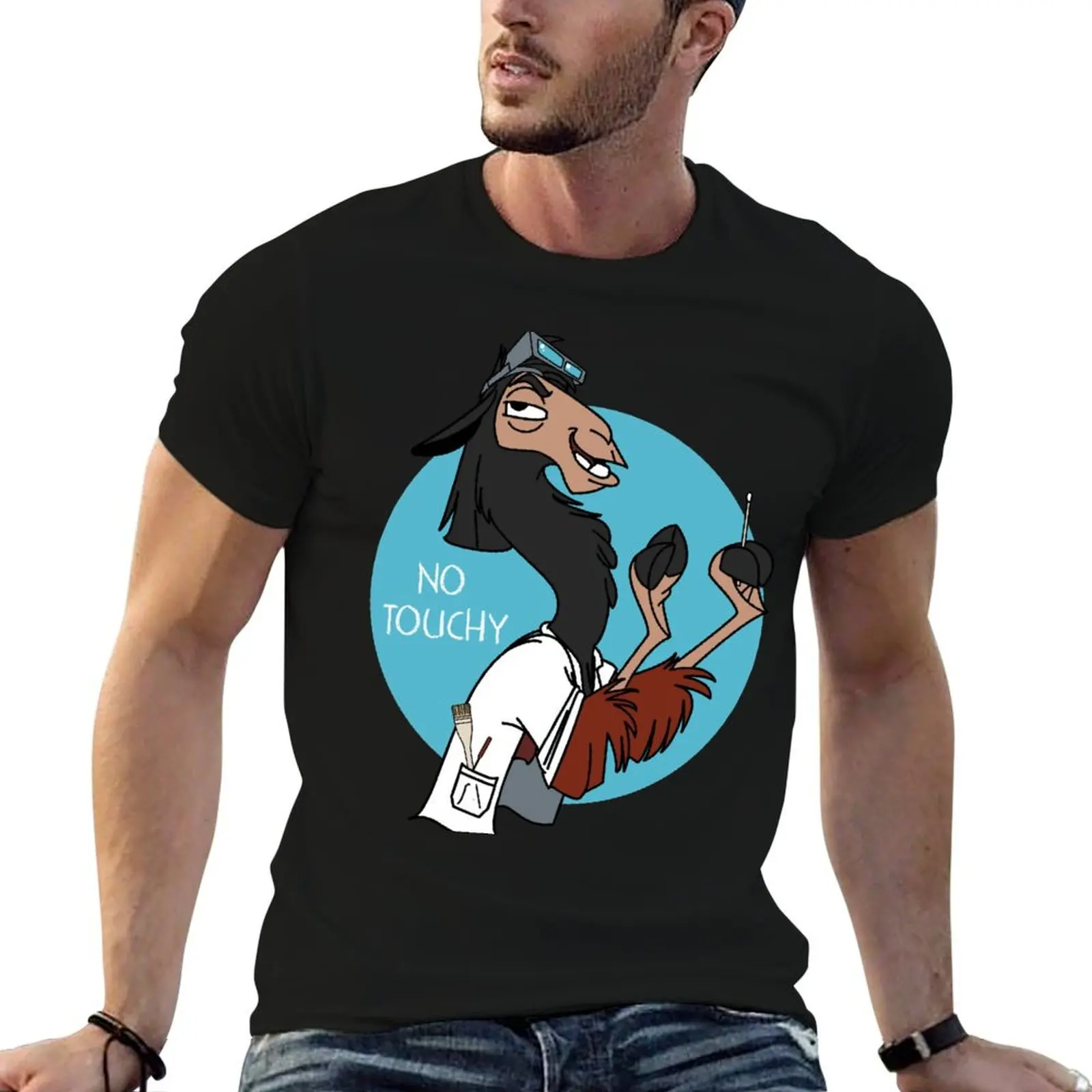 Kuzco Conservator-No Touchy футболка аниме одежда с рисунком черные летние топы забавные