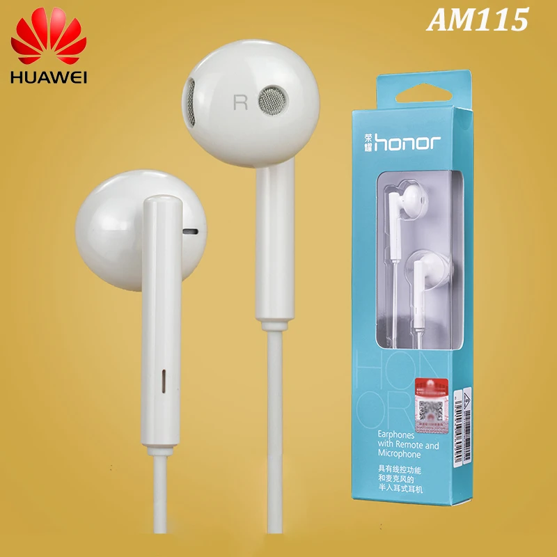 

Оригинальные наушники-вкладыши Huawei AM115 3,5 мм, проводные наушники с микрофоном для Huawei P30 P10 P9 P8 Lite Mate 7 8 9 Nova 7SE Honor V8 V9