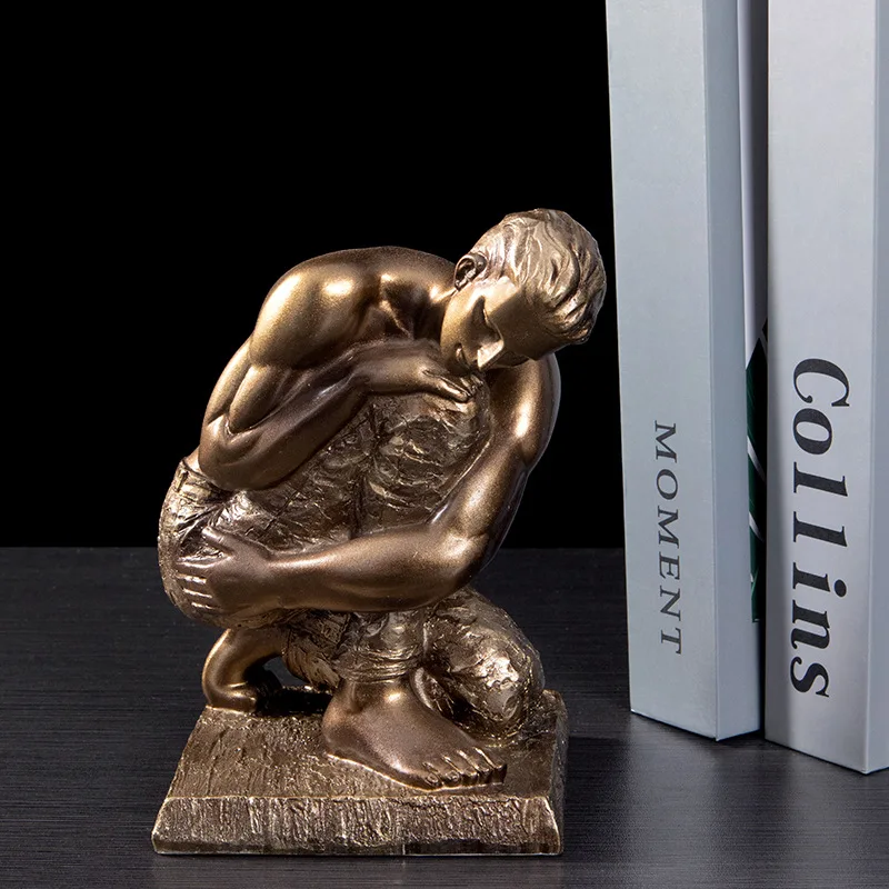 

Abstract Sports Figure Sculpture Home Decoration Human Body Statue Fashion Resin Decorative Figurine for Bookshelf