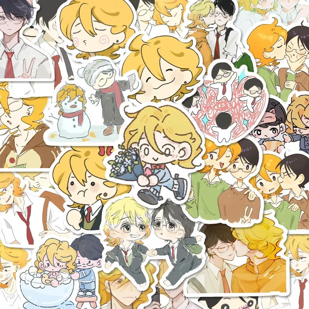 

Наклейки Doukyuusei: Аниме-стикеры Кусакабей Хикару, Сажоу Рихито