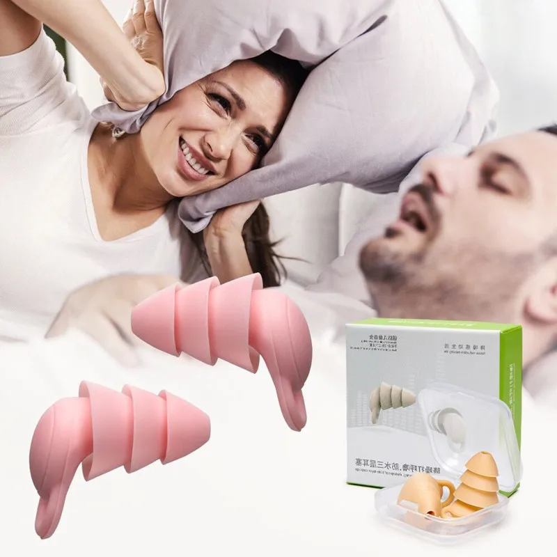 

Soundproof Earplugs For Sleeping Soft Silicone Sleeping Ear Promote Sleep And Improve Sleep Quality/Effect