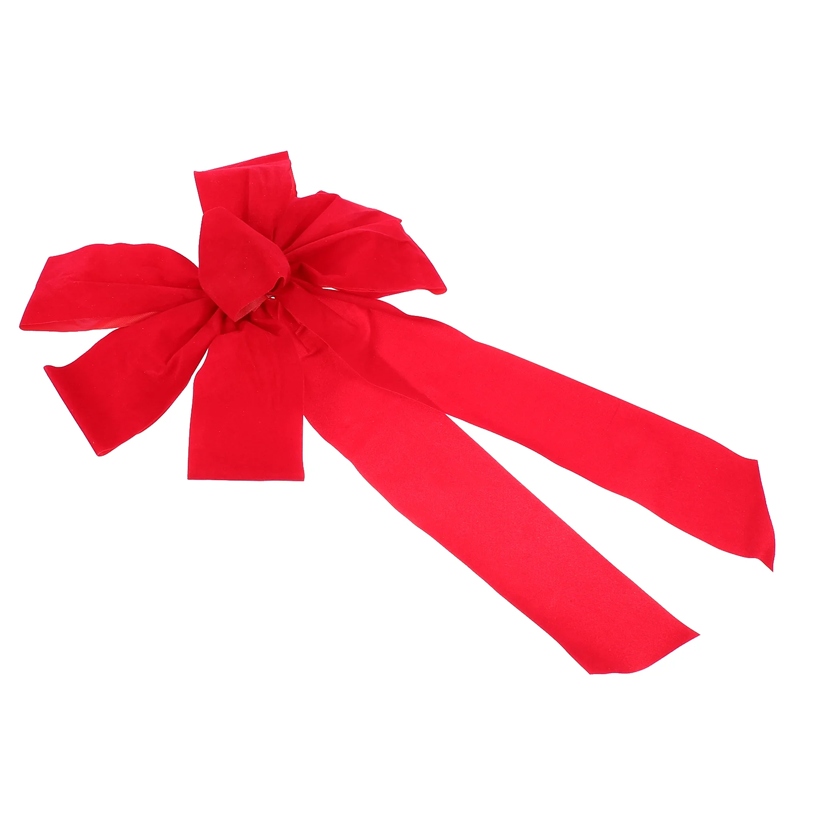 

6 шт. Рождественский проводной красный бант, Рождественский венок, подарок, огромный бант для помещений и улицы, рождественские украшения, п...