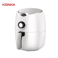 konka electric air fryer no oil white 2 2l health deep fryer 7 modes cooker easy to clean for potatoes pizza chicken 1 2 persons