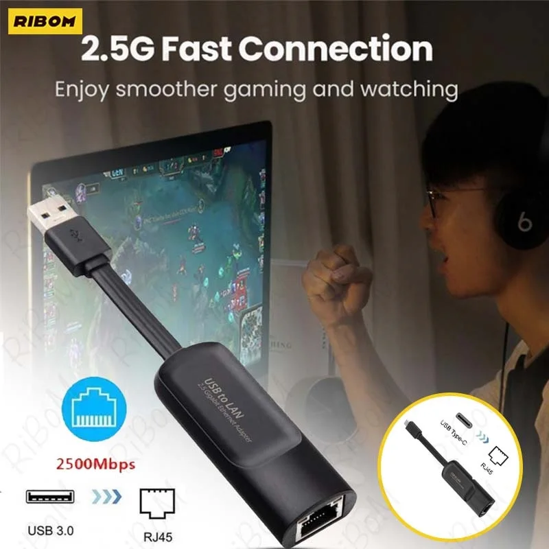 

Новая отличная компактная сетевая карта RTL8156 2,5G USB 3,0 гигабитная для ноутбука 2500 Мбит/с