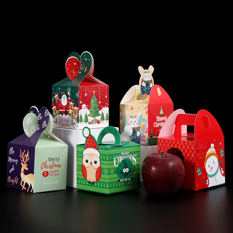 

Apple Creative Box Christmas Box Gift Box Christmas Eve Christmas Eve Children's Candy Ping Fruit Packaging Box