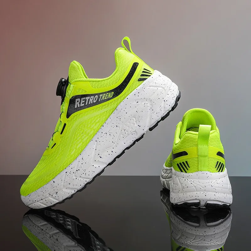 Hot Sales Men Free Running Shoes Men Rotating Button Sports Jogging Shoes Women New Unisex Athletic Training Shoes Male Footwear