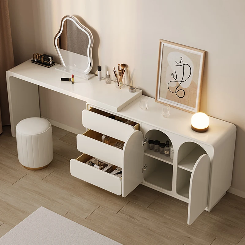 Роскошные комоды в кремовом стиле шкаф для макияжа с выдвижным ящиком винтажные