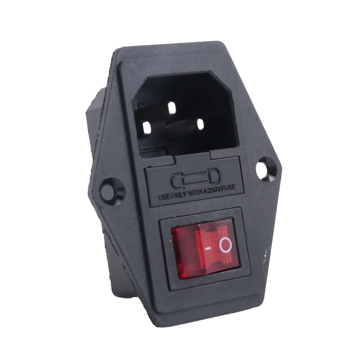 3-контактный входной модуль IEC320 C14 штекер с предохранителем розетка 10A 250 В