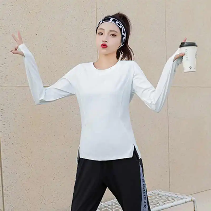 

2023 new women t shirt t-shirts o-neck fashion Cotton full GREY