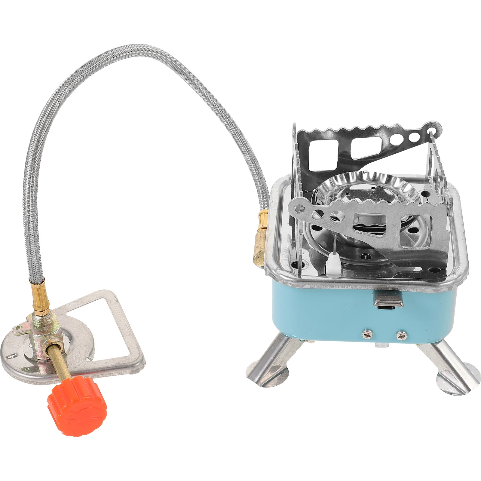 

Portable Stove Metal Gas Burner Combustion Furnace Camping Stainless Steel Outdoor Supply Mini Picnic Burning
