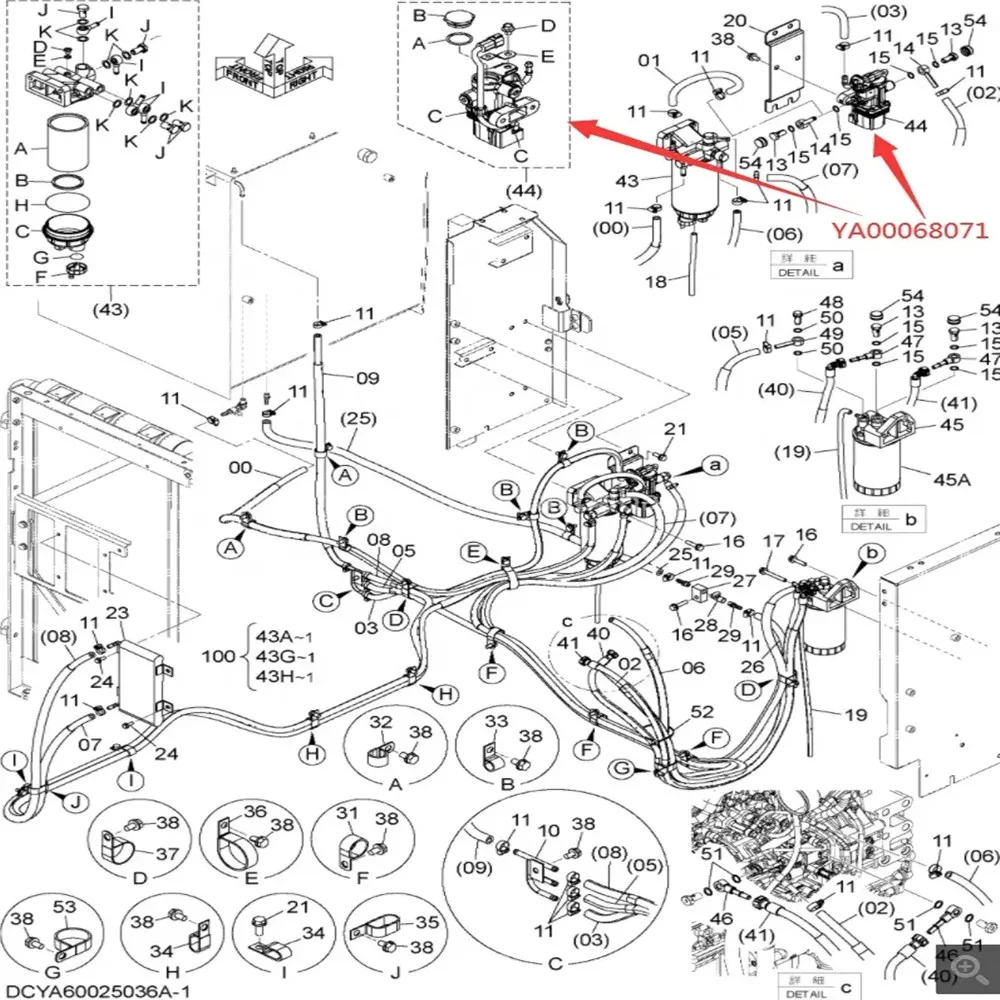 Фото Электронный насос для экскаватора YA 00068071   Я 00065646   Топливный насос Hitachi ZX200-5G ZX200-5A ZX330-5G ZX470-5G №5