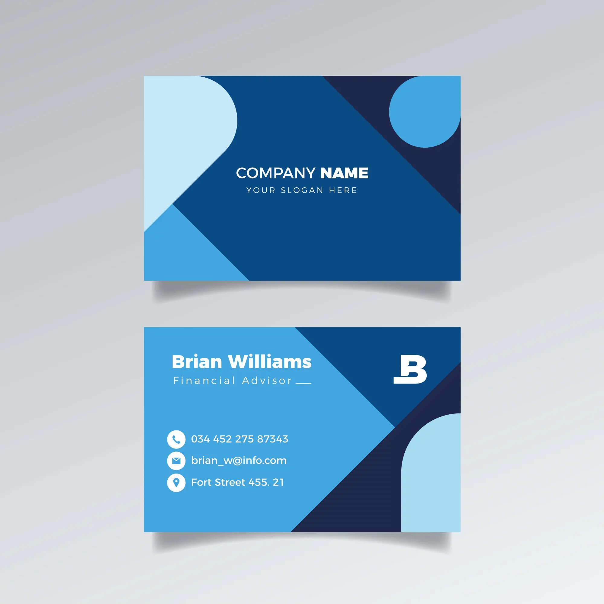 Визитные карточки FUYUE синие визитные премиум-класса благодарственные открытки