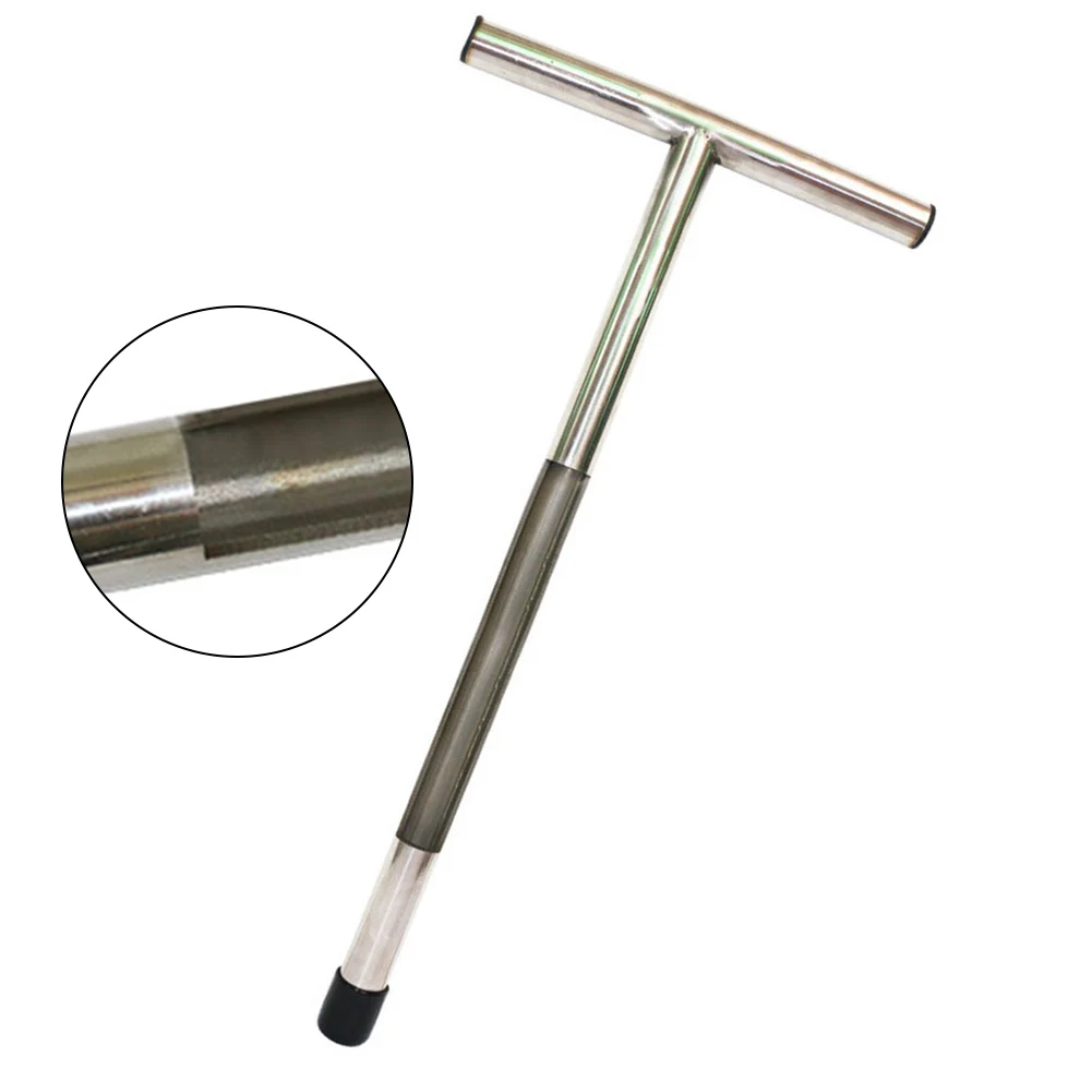 

Home And Garden Products Soil Sampler Probe 20" Stainless Steel Tubular T Style Handle Soil Sampling Tool