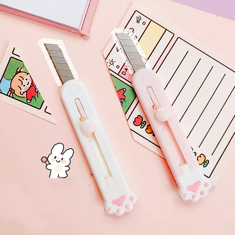 2022 1 шт. милый карманный мини-нож в виде кошачьей лапки Экспресс-нож для резки