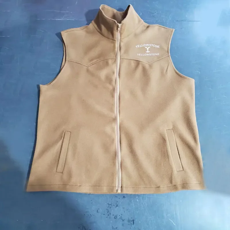 Мужской джинсовый жилет с вышивкой повседневный свободный однотонный