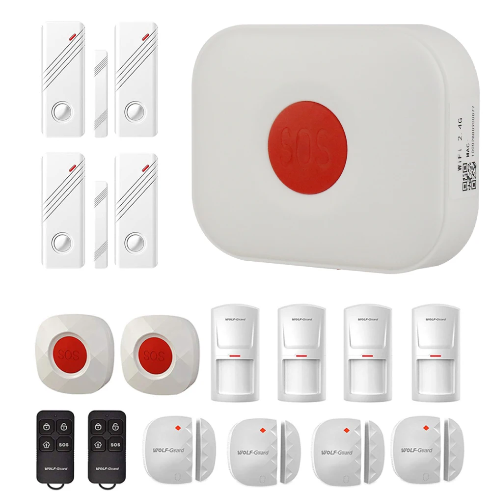 Wireless 4G GSM SMS SOS Medical Alarm system Panic Button with intercom enlarge