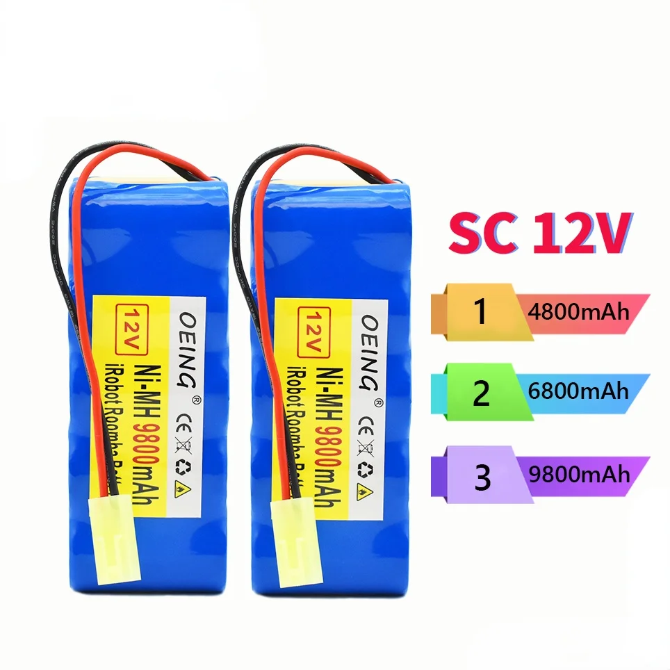 

SC 9800mAh for Rowenta 12V battery pack RH5488 RH846301 RH846901 RS-Rh5205 vacuum cleaner Sweeper Robotics