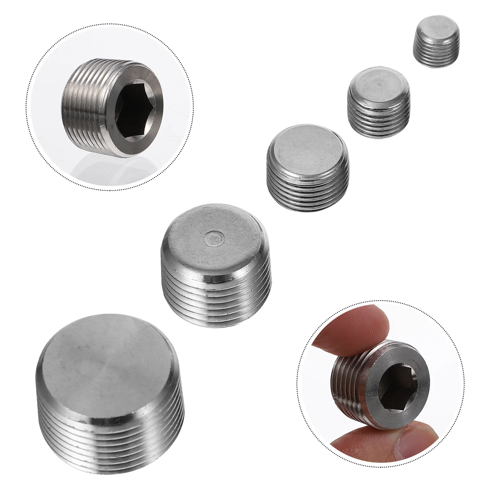 

1 Набор/20 шт., переходник для труб из нержавеющей стали с потайной заглушкой