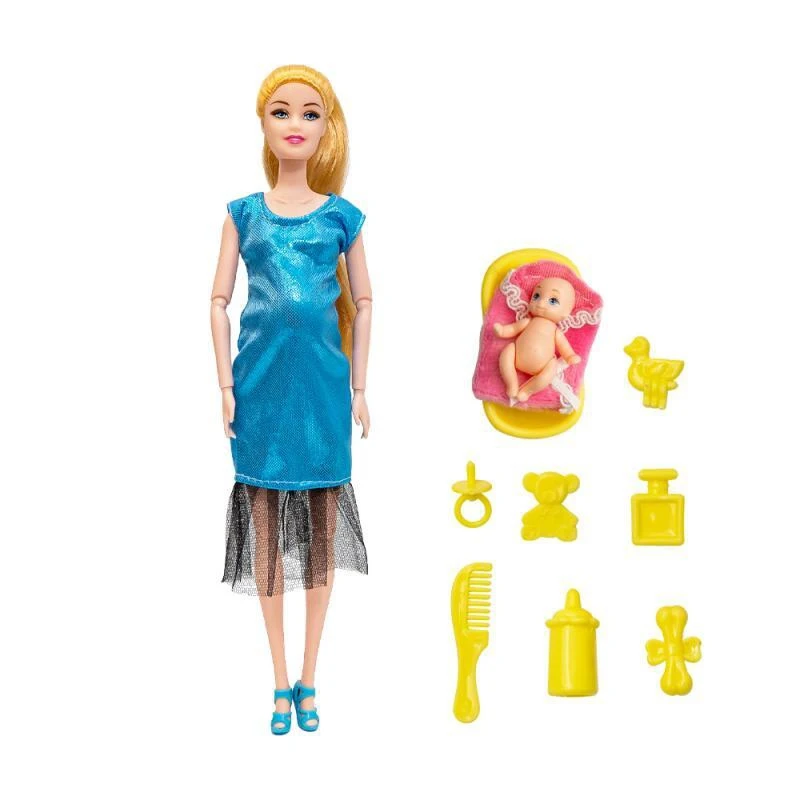Кукла с малышом и аксессуарами беременная кукла для детей |