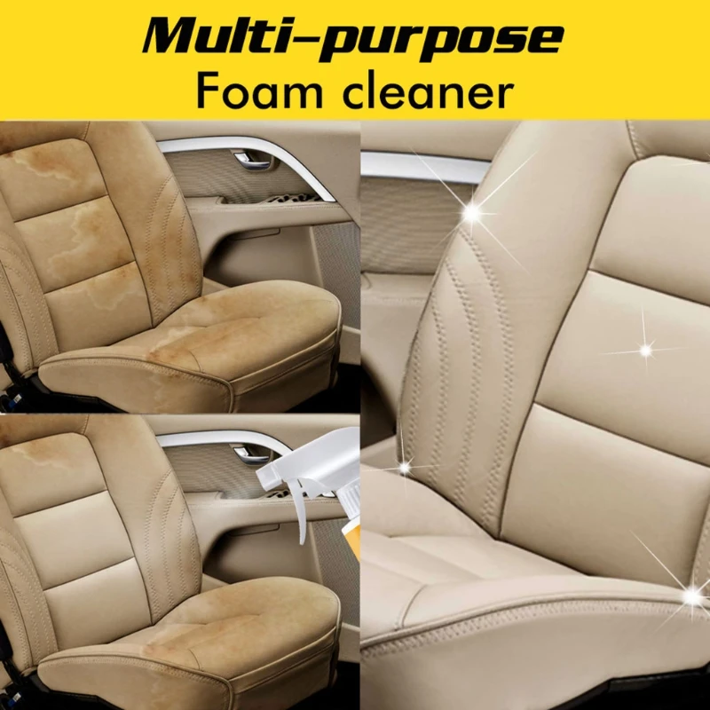 

60ml Car Interior Seat Foam Cleaner Home Leather Complementary Repair Gel Car Cleaner Auto Cleaning Agent