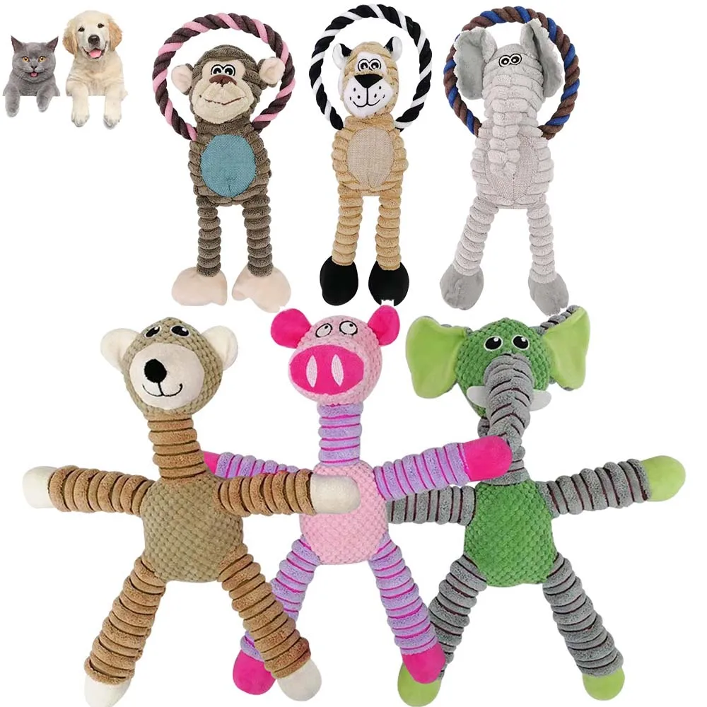 

Игрушки для собак, жевательная игрушка в форме животного для щенков, пищалка, пищалка, плюшевая косточка, игрушки для домашних животных, приспособление для чистки зубов и укусов