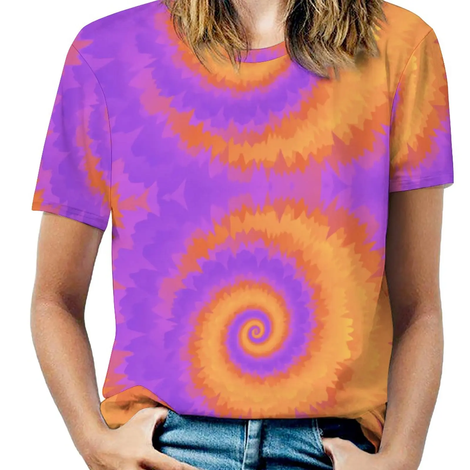 

Tie Dye (22) Campaign T-shirt Round Neck Funny Joke Hot Sale Aactivity Competition Tees USA Size