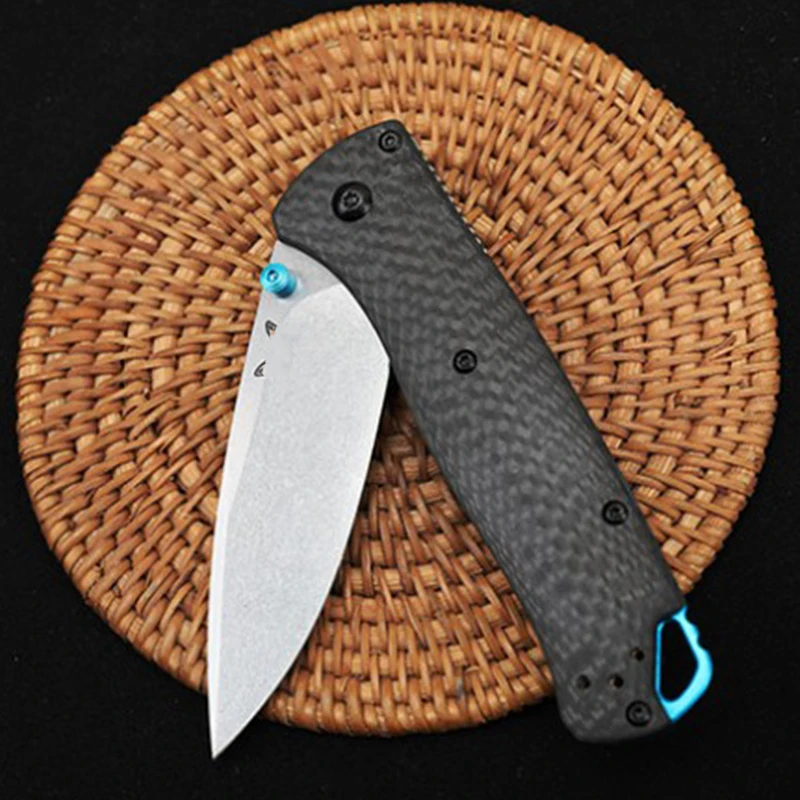 

High Quality BM 535-3 Tactical Folding Knife Carbon Fiber Handle Outdoor Safety-defend Pocket Military Knives Pocket EDC