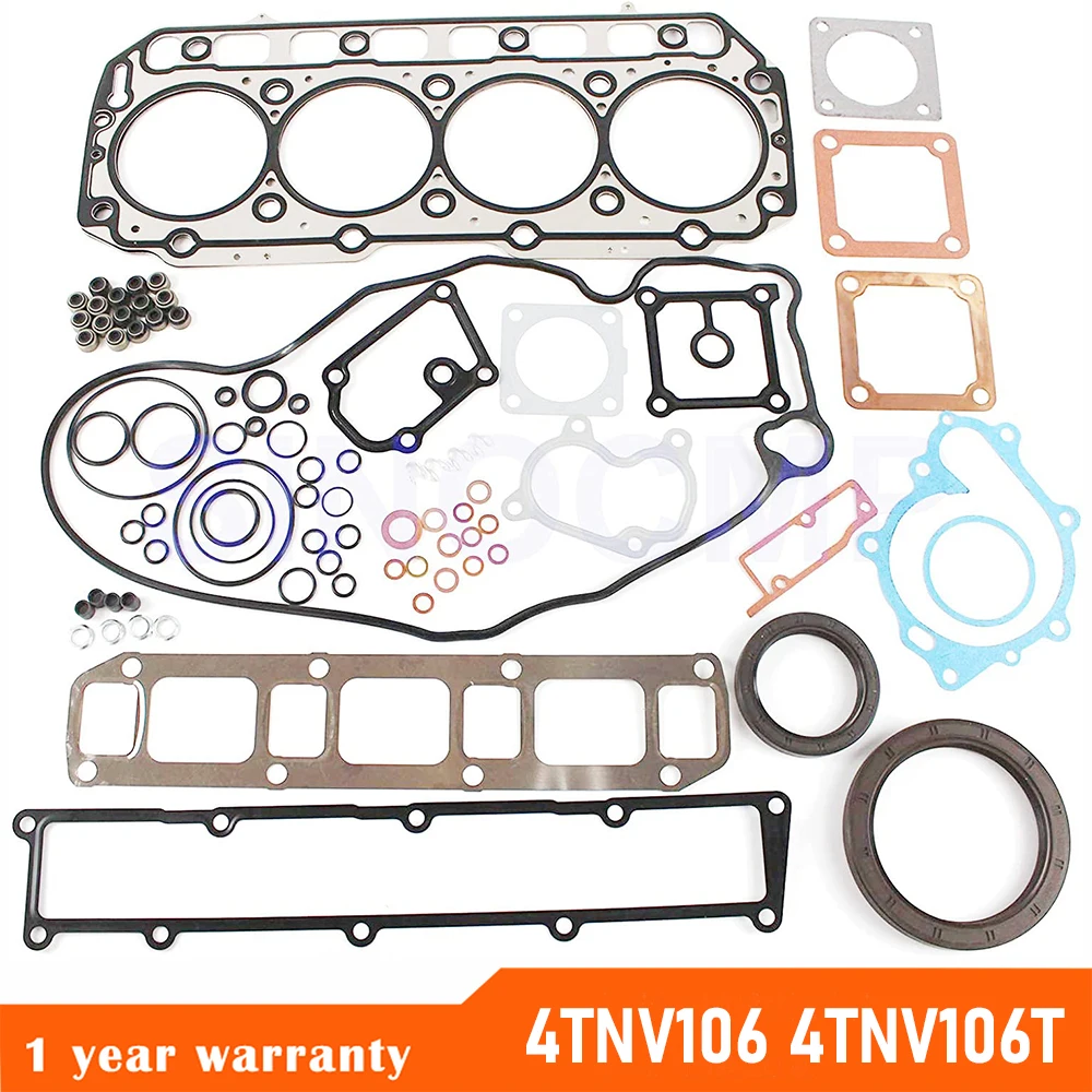 

Overhaul Gasket Kit 4TNV106T-XTB 4TNV106 For Yanmar Engine Takeuchi TL150 loader Auto Parts