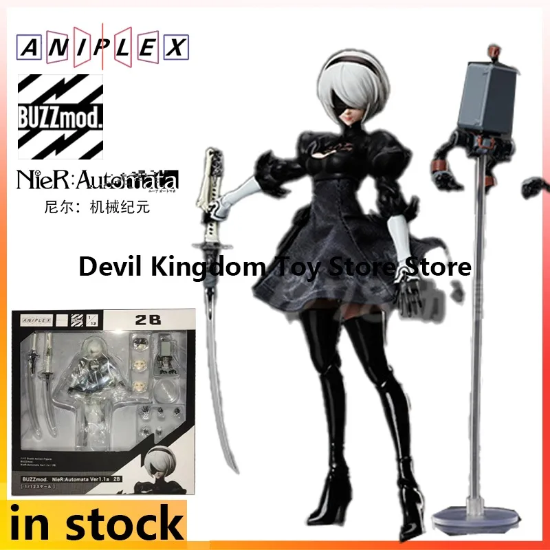Фото Aniplex+ создает готовую подвижную фигурку в масштабе 1/12, модель BUZZmod. NieR: Automata Аниме Модель персонажа Юрха II типа B №1