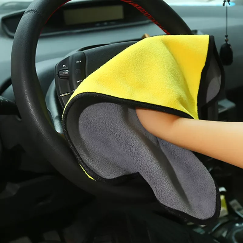 

Car Microfiber Car Cleaning Cloth Coral Car Wipe Super Absorbent High Efficiency Household Products herramientas de limpieza