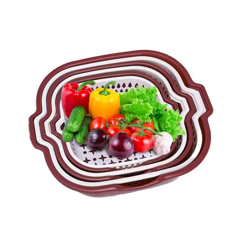 

Bowl With Strainer 6 Pieces Stackable Colander Bowl Set Household Draining And Washing Supplies For Tomato Potato Cabbage Apples