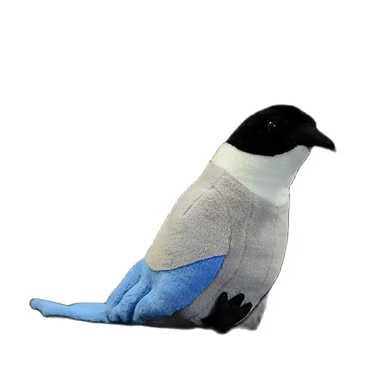 

Cute Simulation Stuffed Cyanopica Cyanus Plush Toy Azure-Winged Magpie Model Soft Kids Gift Lifelike Magpie Bird Animal Doll