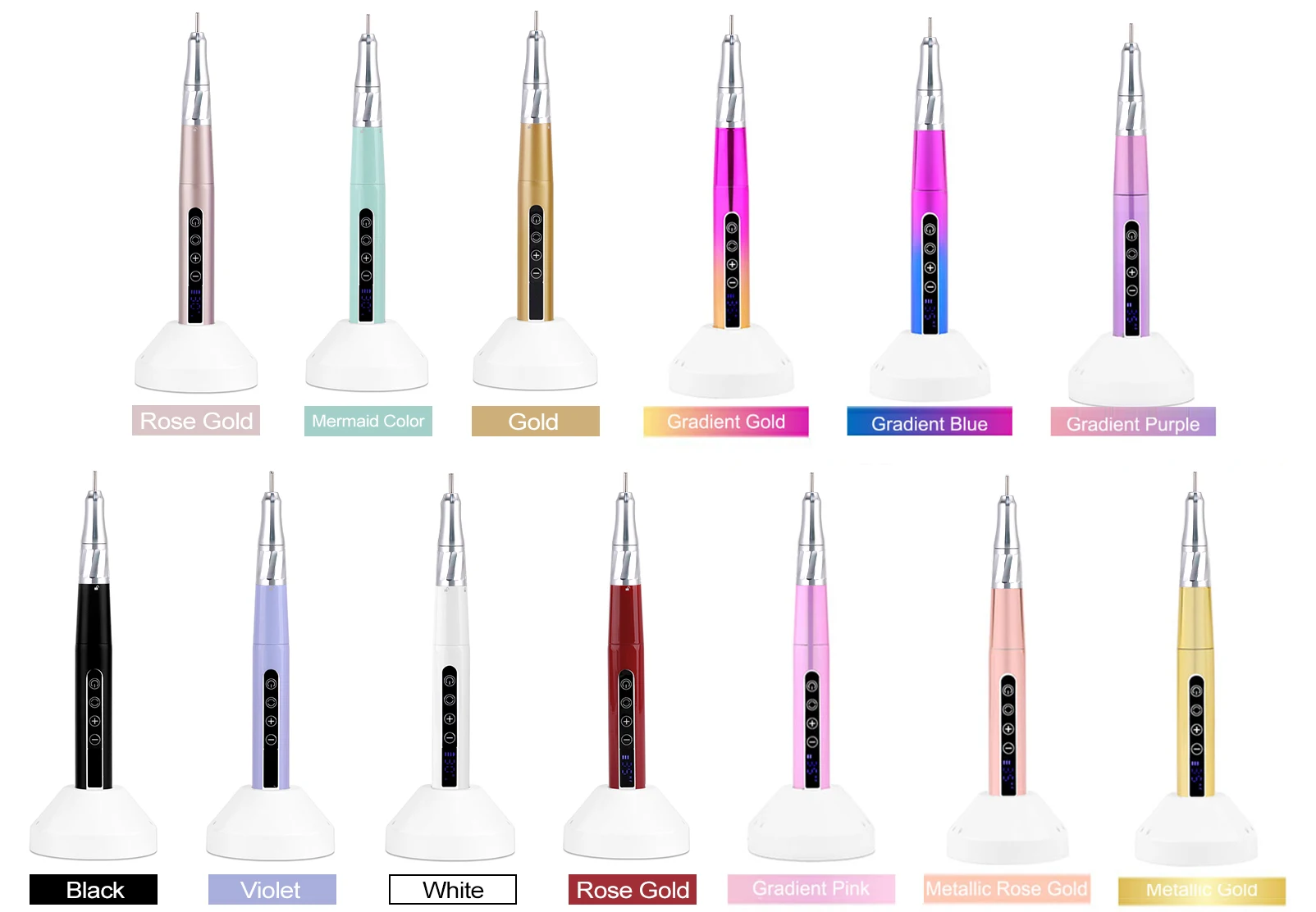 Новое поступление беспроводная перезаряжаемая дрель для ногтей Efile 35000 об/мин