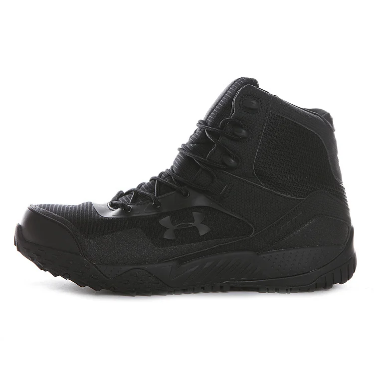 

UNDER ARMOUR Men Hiking Shoes High ALL Black Outdoor Anti-Slip Outdoor Climbing Trekking Shoes Military Tactical Boots Size40-44
