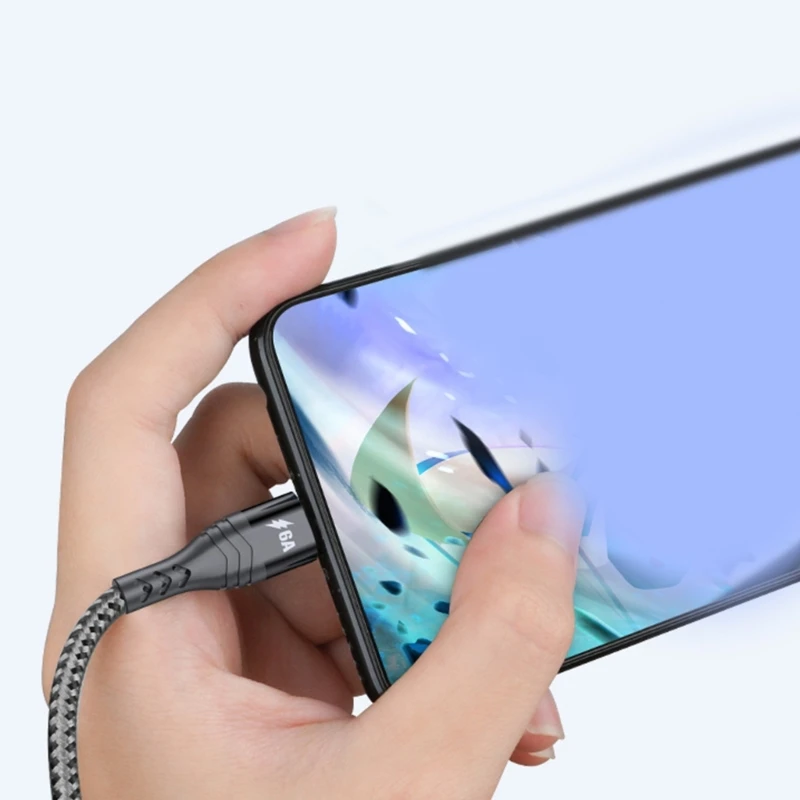 

M2EC USB Charging Cable Wire Nylon Braide Power Supply Cord Support Quick Charging