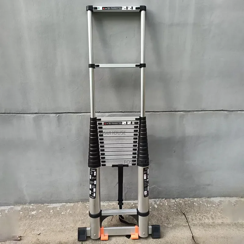 

Современные ступенчатые лестницы из алюминиевого сплава для переносного утолщенного подъема, Бытовая Складная Прямая лестница, домашняя мебель, комнатная ступенчатая лестница