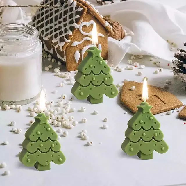 Рождественские свечи украшения для дома Рождественская елка ароматическая