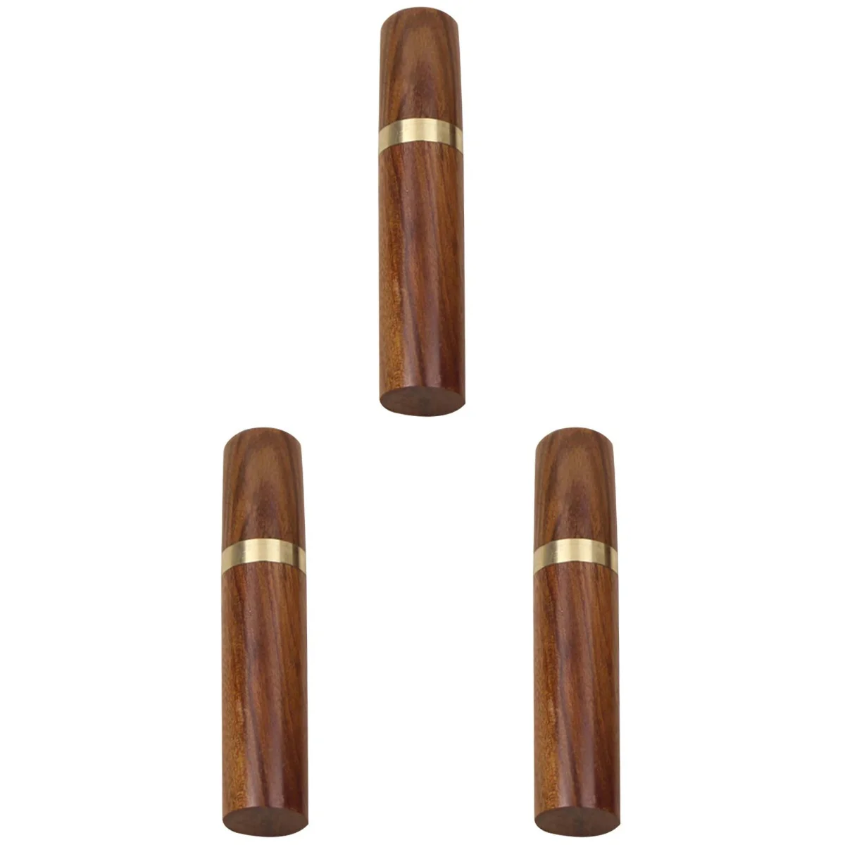 

3x Opening Sewing Box Toothpick Storage Tube Versatile Wooden Needle Case Sewing Holder