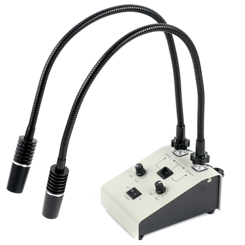 Регулируемый светодиодный двойной гусиный шейный холодный завод оптоволоконный